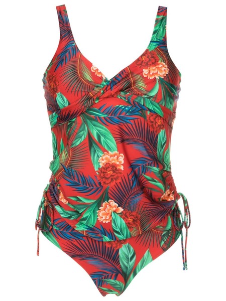  Lygia & Nanny Bruma Botanical-print Tankini - Red 