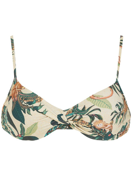  Lygia & Nanny Fiji Estampado Bikini Top - Green 