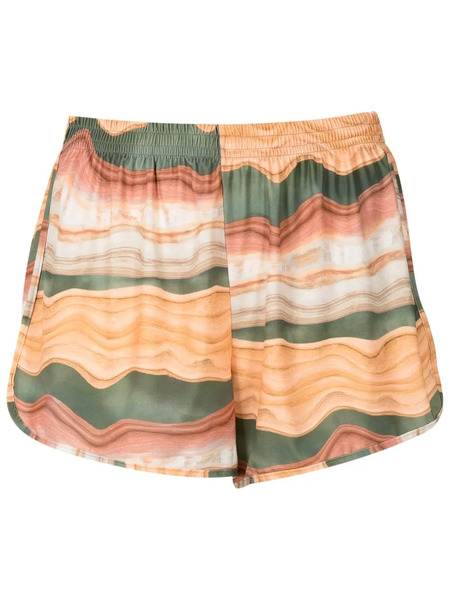  Lygia & Nanny Lee Printed Mini Shorts - Orange 