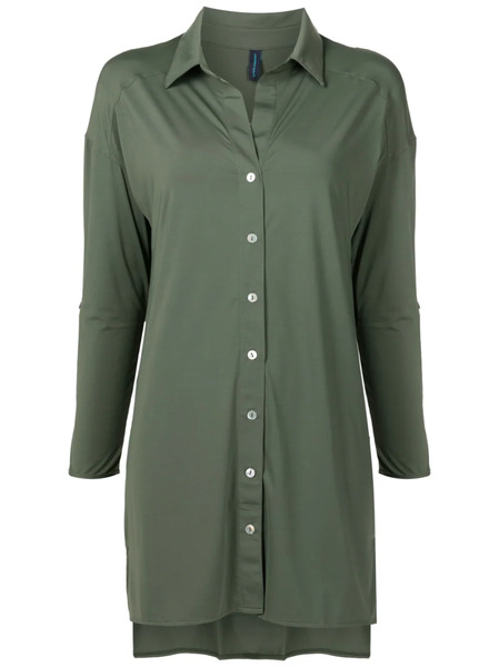  Lygia & Nanny Meline Longline Buttoned Shirt - Green 