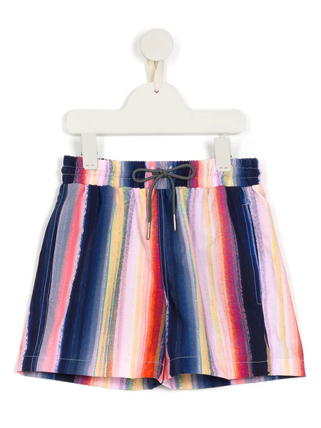  Lygia & Nanny Striped Flared Shorts - Multicolour 