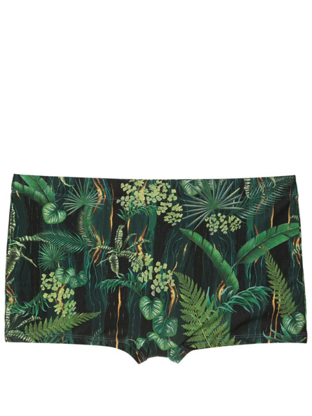  Lygia & Nanny Tijuca Leaf-print Swimming Trunks - Green 