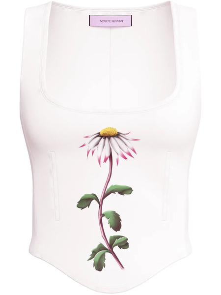  Maccapani Floral-print Top - White 