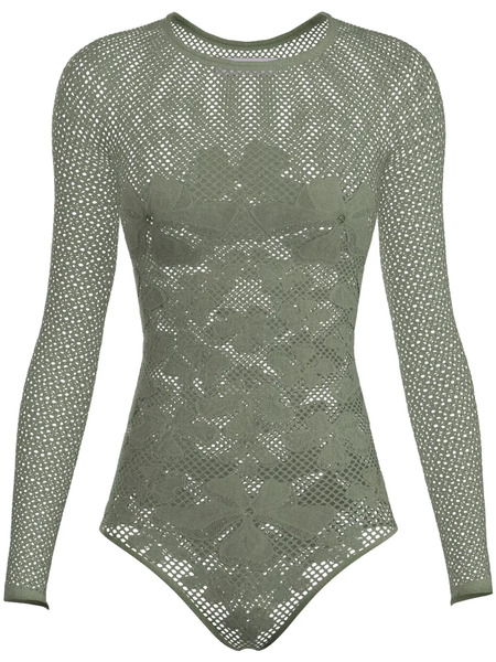  Maccapani Monogram Bodysuit - Green 