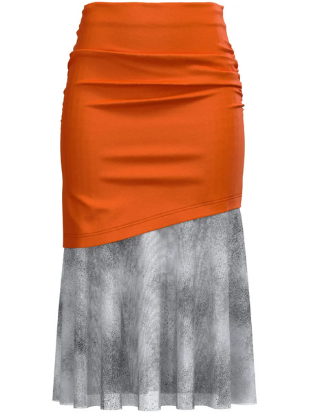  Maccapani The Rouched High-waisted Skirt - Grey 