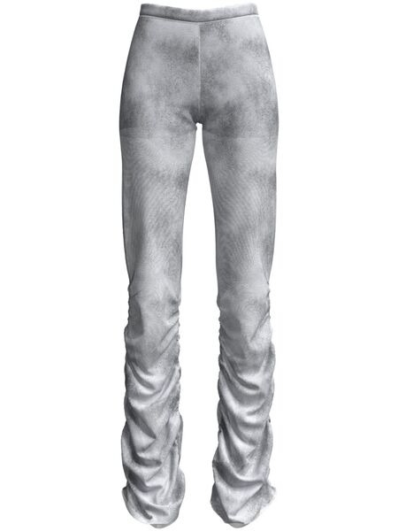  Maccapani The Ruched Low-rise Trousers - Grey 