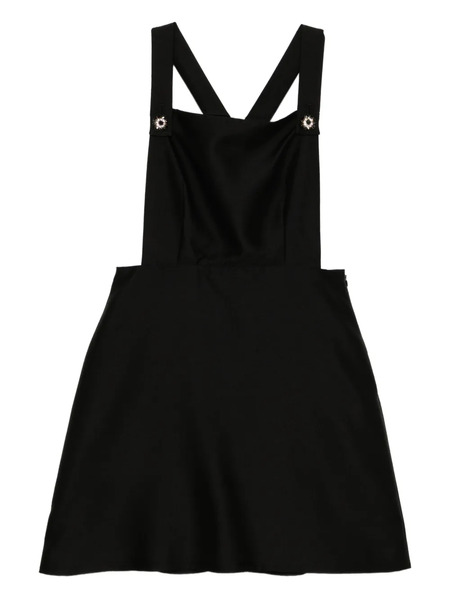  Macgraw Apron Mini Dress - Black 