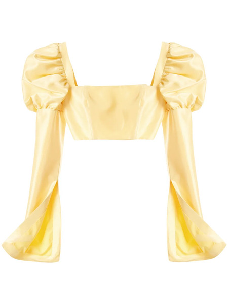  Macgraw Canary Crop Blouse - Yellow 