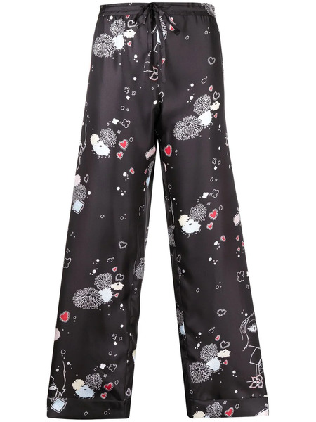  Macgraw Drawstring Loose-fit Trousers - Black 