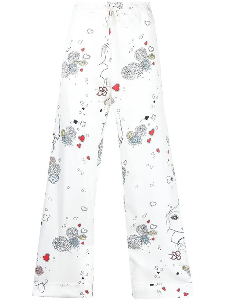  Macgraw Drawstring Loose-fit Trousers - White 