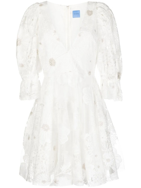 Macgraw Ritual V-neck Mini Dress - White 