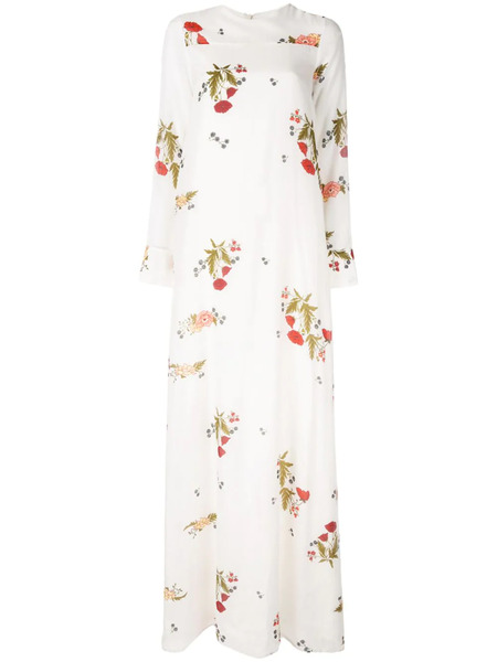  Macgraw Soiree Floral Print Dress - White 