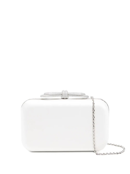  Mach & Mach Crystal-embellished Clutch Bag - White 