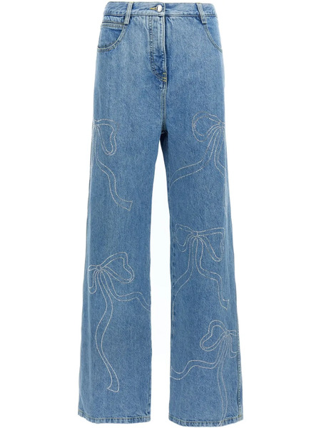  Mach & Mach Crystal-embellished Jeans - Blue 