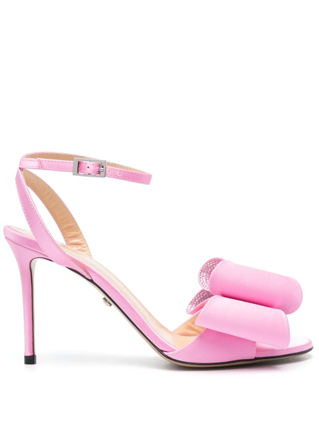  Mach & Mach 95mm Bow-satin Sandals - Pink 