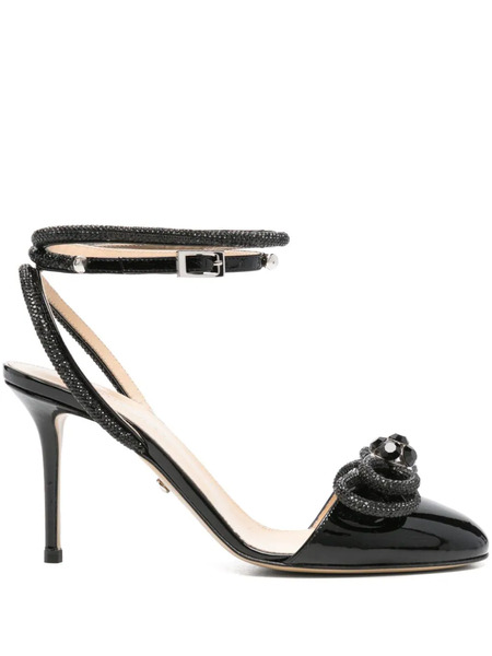  Mach & Mach 90mm Crystal Pumps - Black 