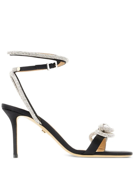  Mach & Mach 107mm Leather Sandals - Black 