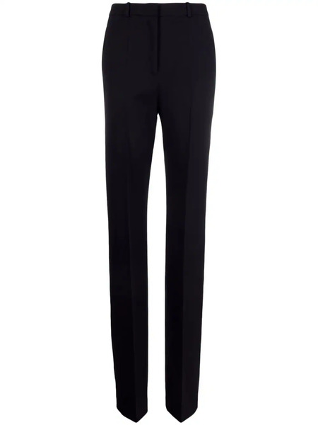  Mach & Mach Pressed-crease Tailored-cut Trousers - Black 