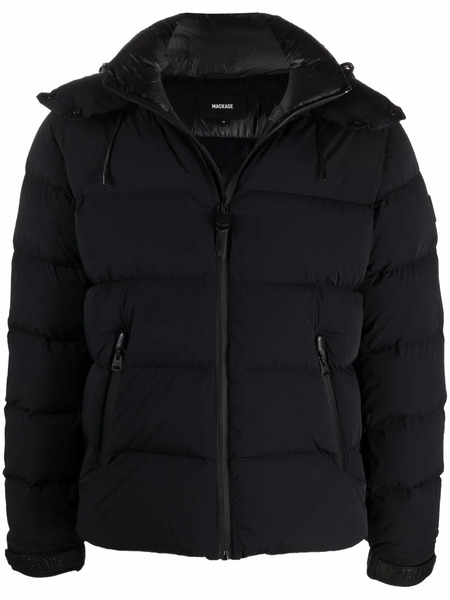  Mackage Hooded Feather-down Padded Jacket - Black 