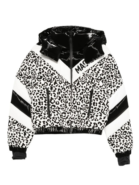 Mackage Kairi-flp Leopard-print Ski Jacket - Black 