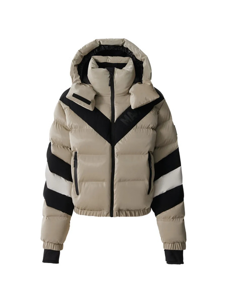  Mackage Kairi-glo Chevron-pattern Ski Jacket - Neutrals 