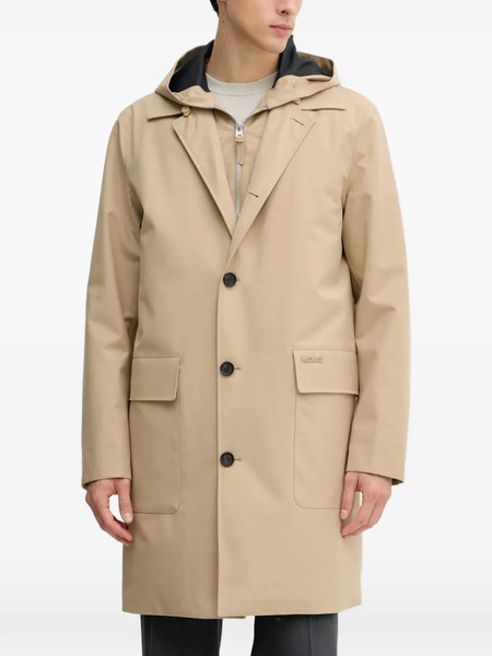  Mackage Mathias Hooded Buttoned Coat - Neutrals 