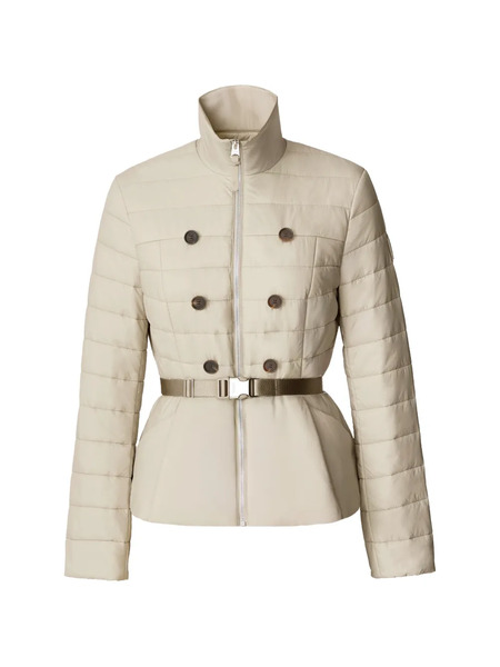  Mackage Serafina Belted Quilted Jacket - Neutrals 