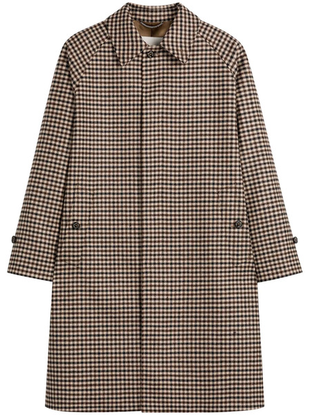  Mackintosh Belford Checked Coat - Brown 