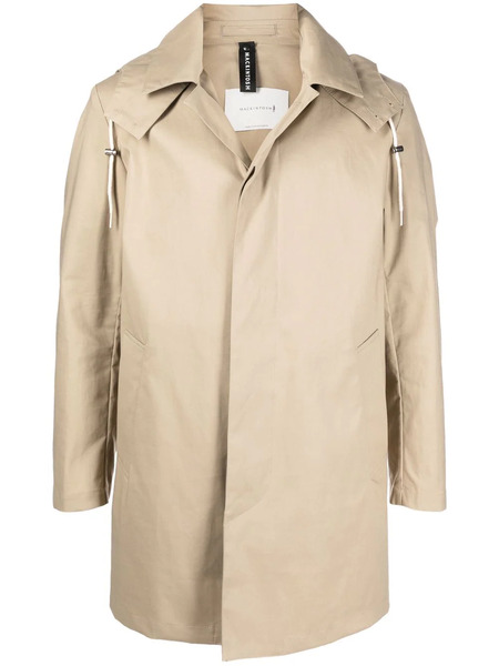  Mackintosh Cambridge Short Hooded Coat - Neutrals 