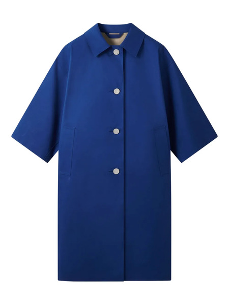  Mackintosh Collin Short-sleeve Buttoned Coat - Blue 