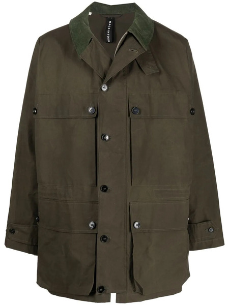  Mackintosh Country Waxed Cotton Coat - Green 