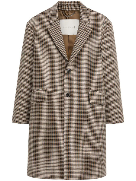  Mackintosh Humbie Houndstooth Coat - Brown 