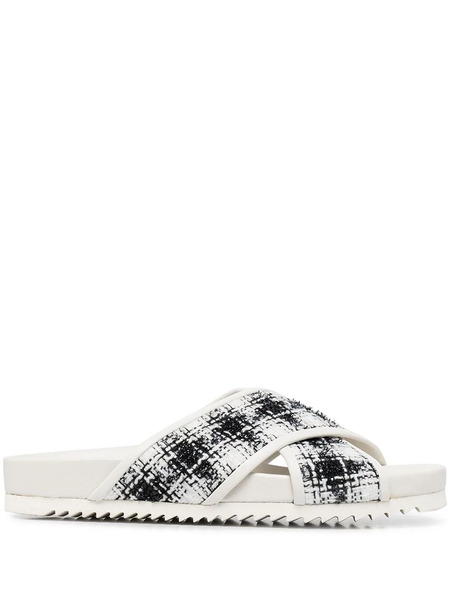  Madison.maison Crossover Strap Sandals - White 