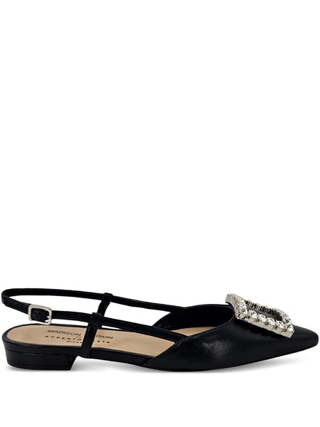  Madison.maison Embellished Slingback Flat Pumps - Black 