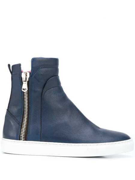  Madison.maison High-top Fur Sneaker - Blue 