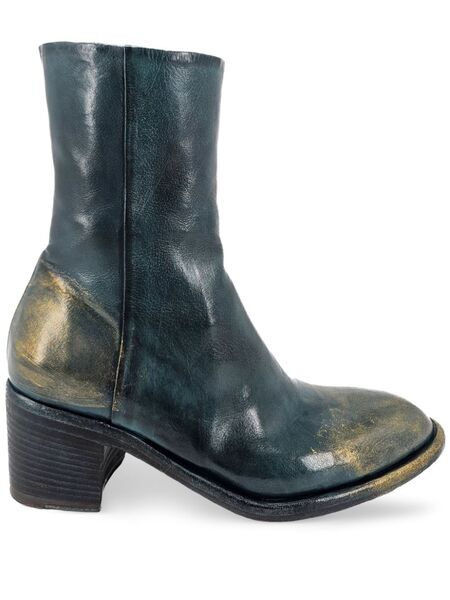  Madison.maison Leather Ankle Boots - Blue 