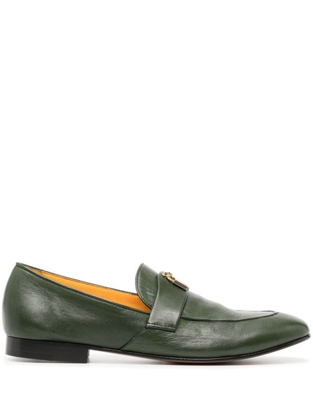  Madison.maison Lock Leather Loafers - Green 