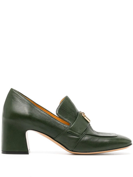  Madison.maison Lock 55mm Leather Pumps - Green 