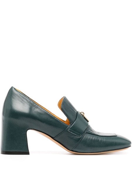  Madison.maison Lock 55mm Leather Pumps - Green 