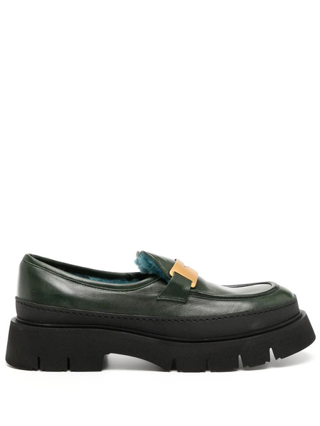  Madison.maison Logo-plaque Chunky Loafers - Black 