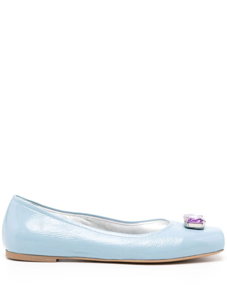  Madison.maison Marion Turquoise Jeweled Ballet - Blue 