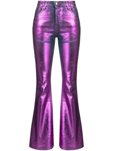  Madison.maison Metallic-effect Laminated Jeans - Pink 