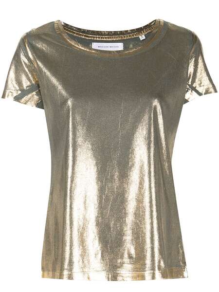  Madison.maison Metallic Lamé T-shirt - Gold 