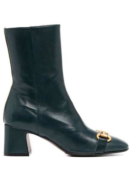  Madison.maison 60mm Back Stripe Horsebit-detail Boots - Blue 