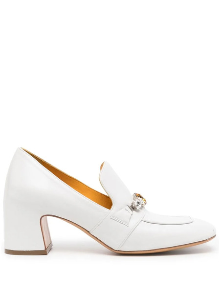  Madison.maison 55mm Crystal-embellished Loafers - White 