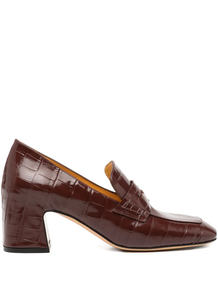  Madison.maison 60mm Moc Croc Pumps - Brown 