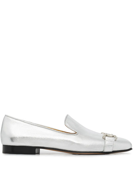  Madison.maison Square-toe Horsebit Loafers - Silver 