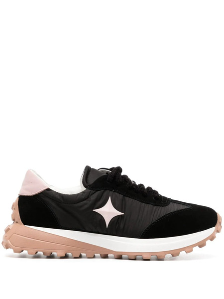  Madison.maison Star Suede-trimmed Sneakers - Black 