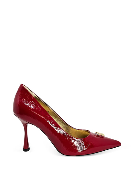  Madison.maison X Joan Hornig Lock-embellishment Pointed-toe Pumps - Red 