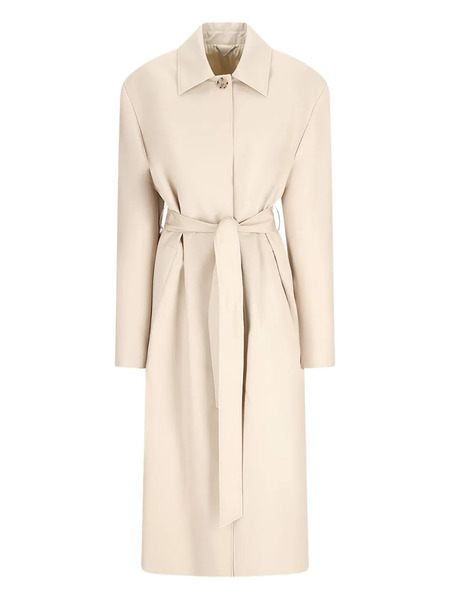  Magda Butrym Belted Cotton Coat - Neutrals 